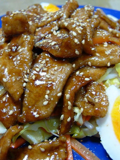 A picture of Hearty Sautéed Pork with Sauce.
