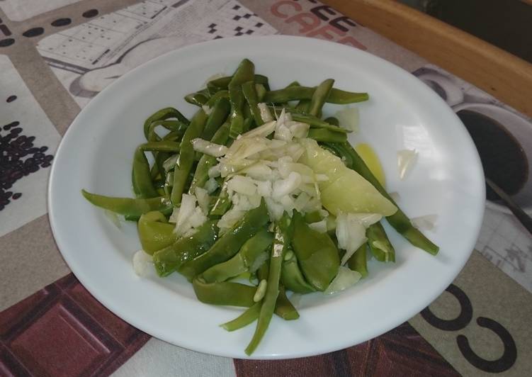 Steps to Make Ultimate Hot Green Bean Salad