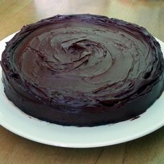 A picture of Flourless chocolate cake.
