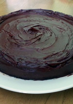 A picture of Flourless chocolate cake.