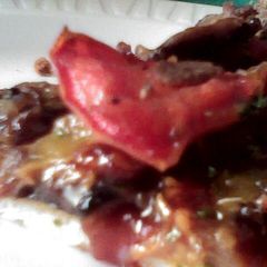 A picture of BBQ Cheese Steak Pizza.