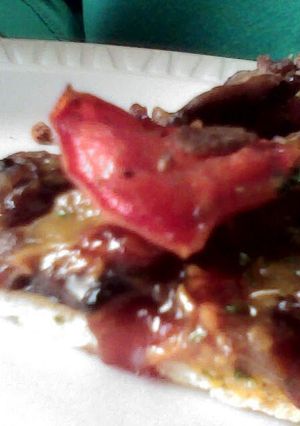 A picture of BBQ Cheese Steak Pizza.