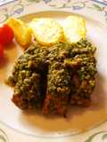 Roast Lamb with Herbed Breadcrumbs