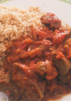 A picture of Lamb Curry With Spicy Couscous.
