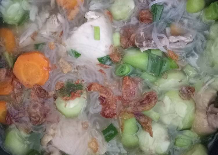 Resep Sayur Gambas Wortel Bihun Ayam yang Enak Banget