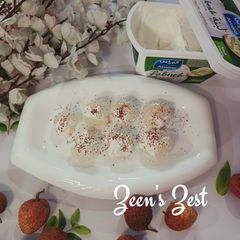 A picture of Lychee and Labneh.