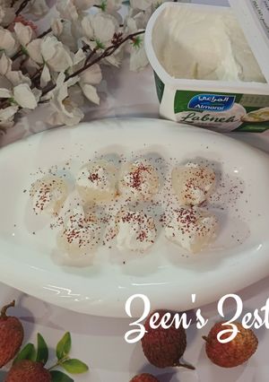 A picture of Lychee and Labneh.