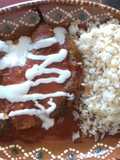Chiles rellenos de queso con caldillo de jitomate