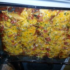 A picture of Taco's in a Shell (Stuffed Shells).