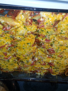A picture of Taco's in a Shell (Stuffed Shells).
