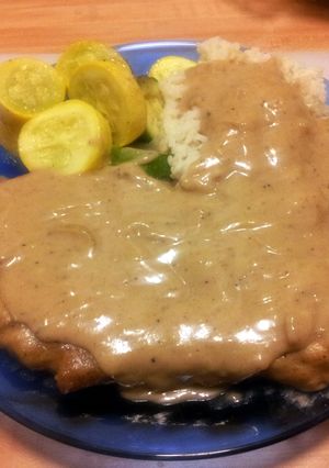 A picture of Smothered Pork Steak.
