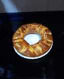 Rosca de bizcocho y manzana
