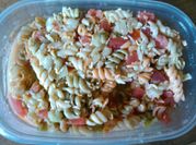 A picture of pasta salad pepperoni