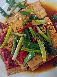 蔥燒豆腐 的食譜成品照片