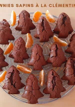 Une photo de Brownies sapins à la clementine