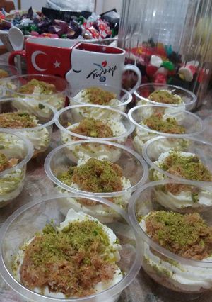 A picture of Cold Kunafa Cups.