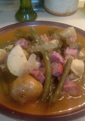 A picture of Pops green beans.