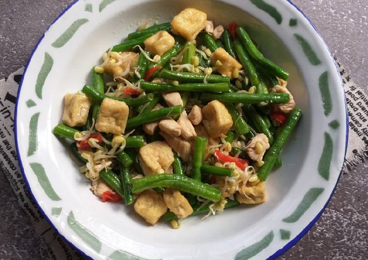 Tumis Taoge Kacang Panjang Terasi