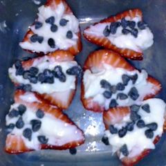 A picture of Cream Cheese Stuffed Strawberries.