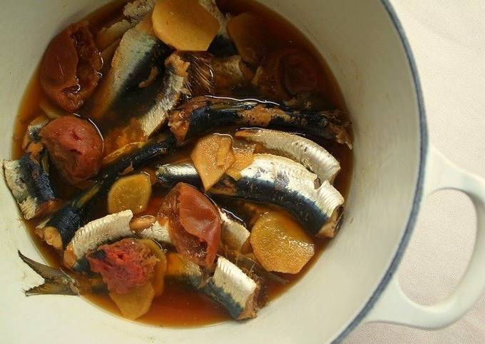 How to Make Eric Ripert Sardine Umeboshi Ginger Simmer