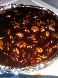 A picture of Chocolate pecan pie.