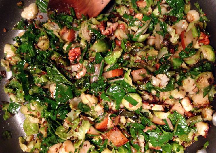 Recipe of Homemade &#34;Hot&#34; Brussels Salad