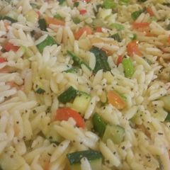 A picture of Savory Garlic Orzo.
