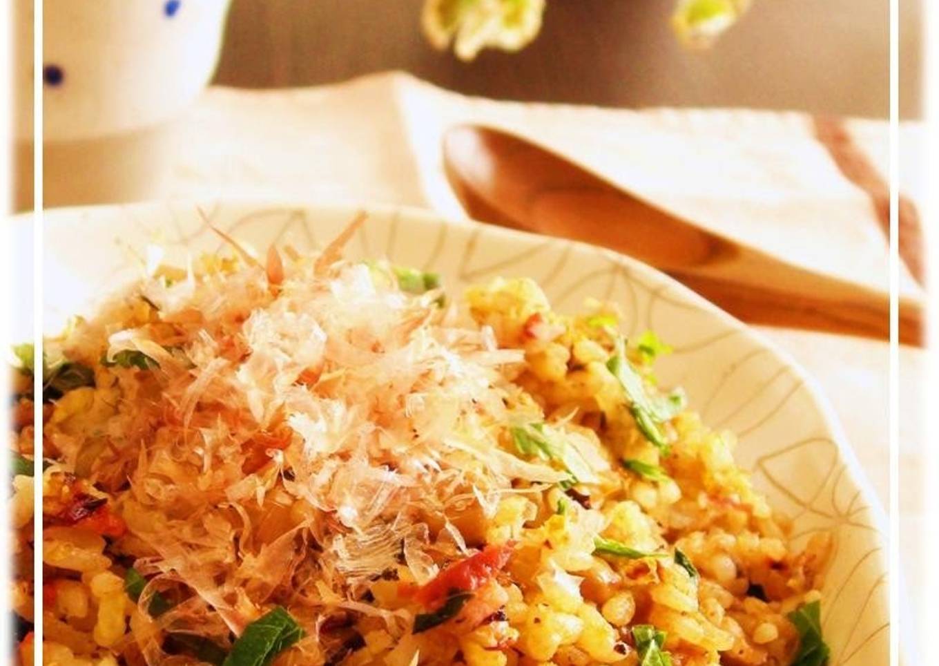 Non-Sticky Natto Fried Rice with Pickled Ume Plums