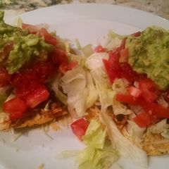 A picture of Chicken Tostadas.