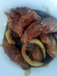 A picture of Honey Lemon Chicken.