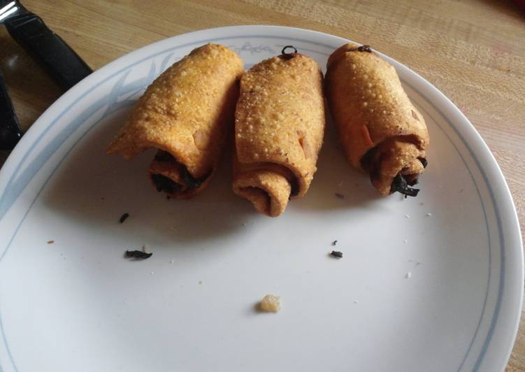 How to Make Homemade Vegetarian egg rolls