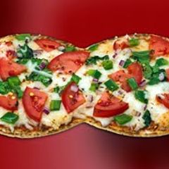 A picture of Flatbread Veggie Pizza.
