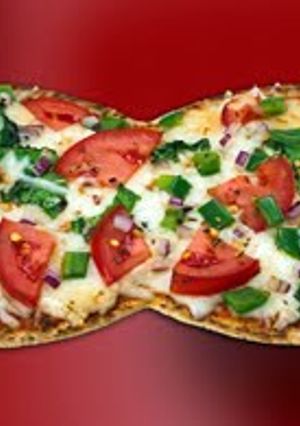 A picture of Flatbread Veggie Pizza.