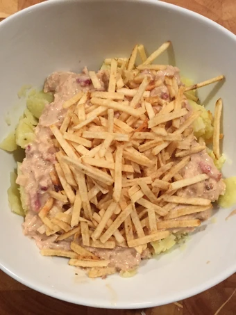 Easy Way Make Potatoes With Chicken &amp; Bacon Cream the So Delicious You can take Joss in your mouth