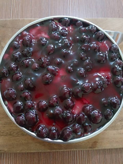A picture of No-Bake Blueberry Cheesecake.