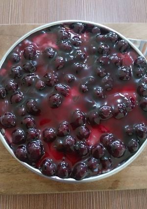 A picture of No-Bake Blueberry Cheesecake.