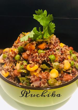 A picture of Red Quinoa upma.