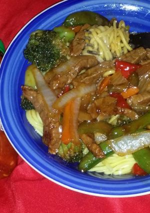A picture of Easy Beef&veggie asian bowl.
