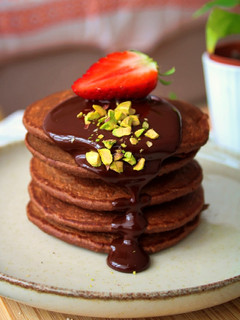 Una foto de Tortitas veganas de cacao