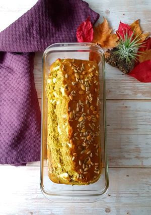 Une photo de Cake pesto feta