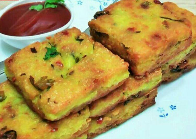 Rava bread toast Rava bread toast