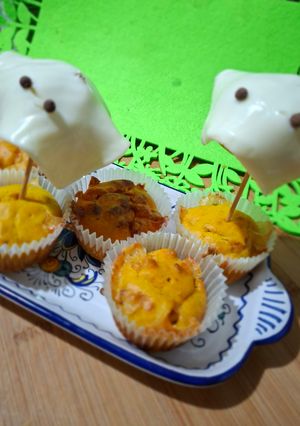 Foto di Muffins di zuccca fantasmini