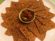 A picture of raw mango paratha