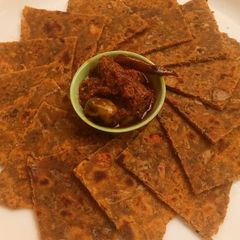 A picture of Ghee Residue Parathas.