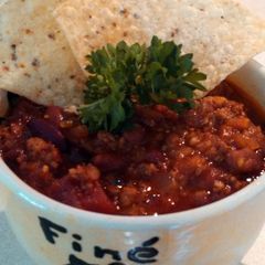 A picture of Sweet and Spicy Pineapple Turkey Chili.