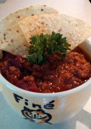 A picture of Sweet and Spicy Pineapple Turkey Chili.