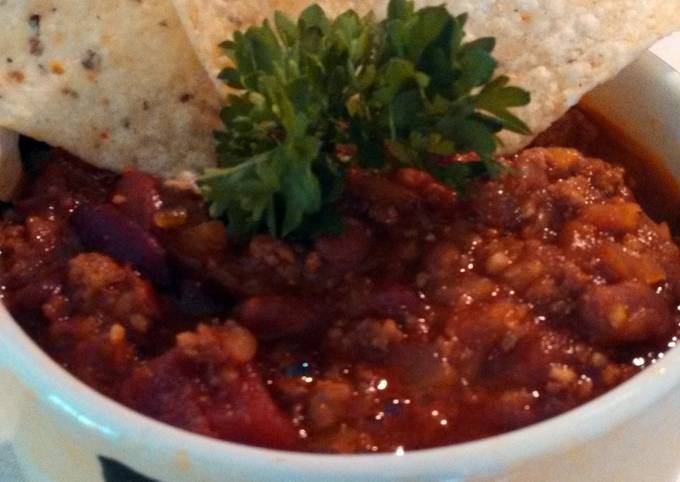 Sweet and Spicy Pineapple Turkey Chili