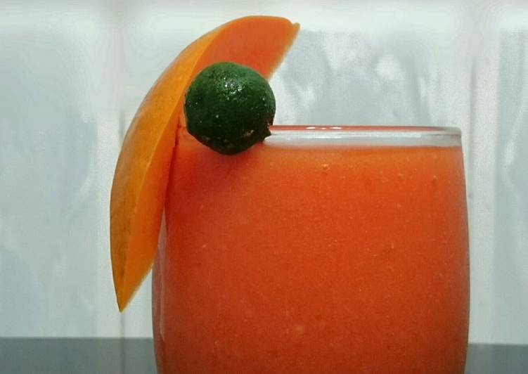 Simple Way to Prepare Any-night-of-the-week Papaya And Orange With Kalamansi Smoothies