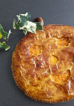 Une photo de Tourte tête de citrouille