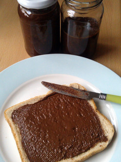 A picture of Vickys Homemade Nutella / NO NUT Chocolate Spread GF DF EF SF NF.